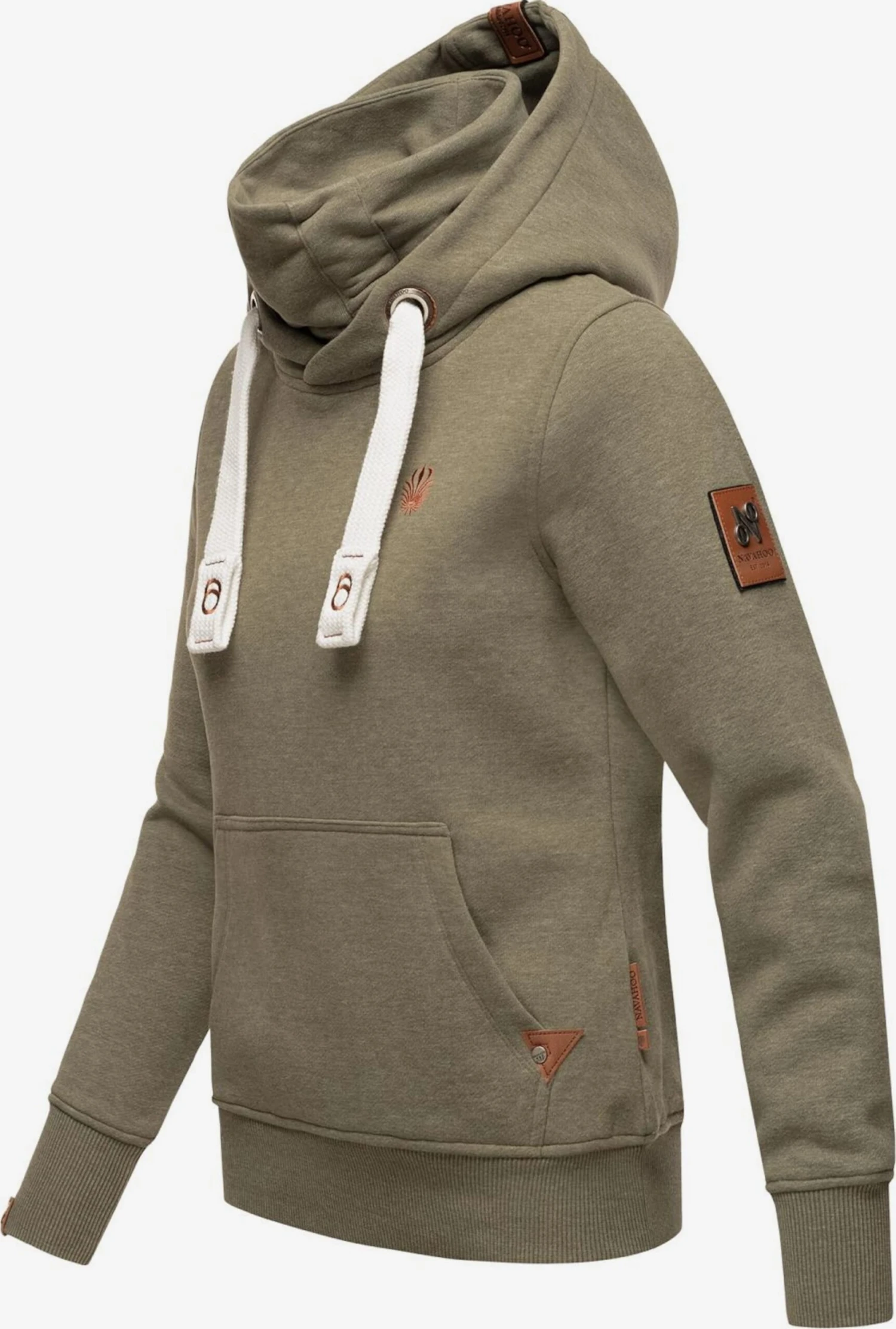 Navahoo Sweats à Capuche Sweat-shirt Raniaa Femme Olive 5 Navahoo Sweats à Capuche Sweat-shirt Raniaa Femme Olive - Image 3