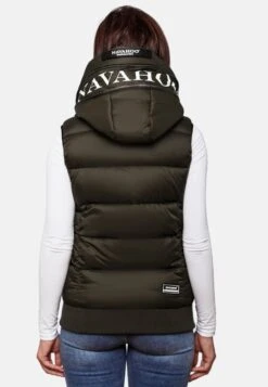 Navahoo Vestes Sans Manches Gilet Kassidy Femme Kaki -Navahoo Soldes ca290bf142d7ba96eb08b692b42d2d2e