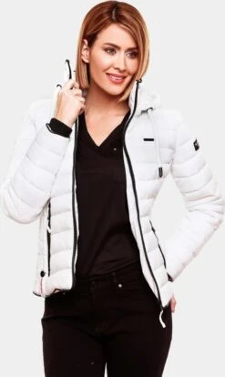 Navahoo Vestes De Mi-saison Veste Mi-saison Lulana Femme Blanc -Navahoo Soldes ca687b00f82627565f7909cc21b87fd5