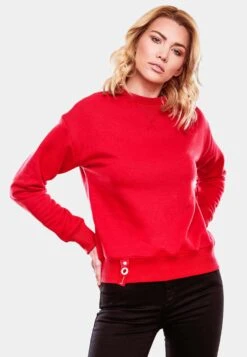 Navahoo Sweats Sweat-shirt Femme Rouge -Navahoo Soldes cad3c7c54c831bd23fdbaae14b7c34de