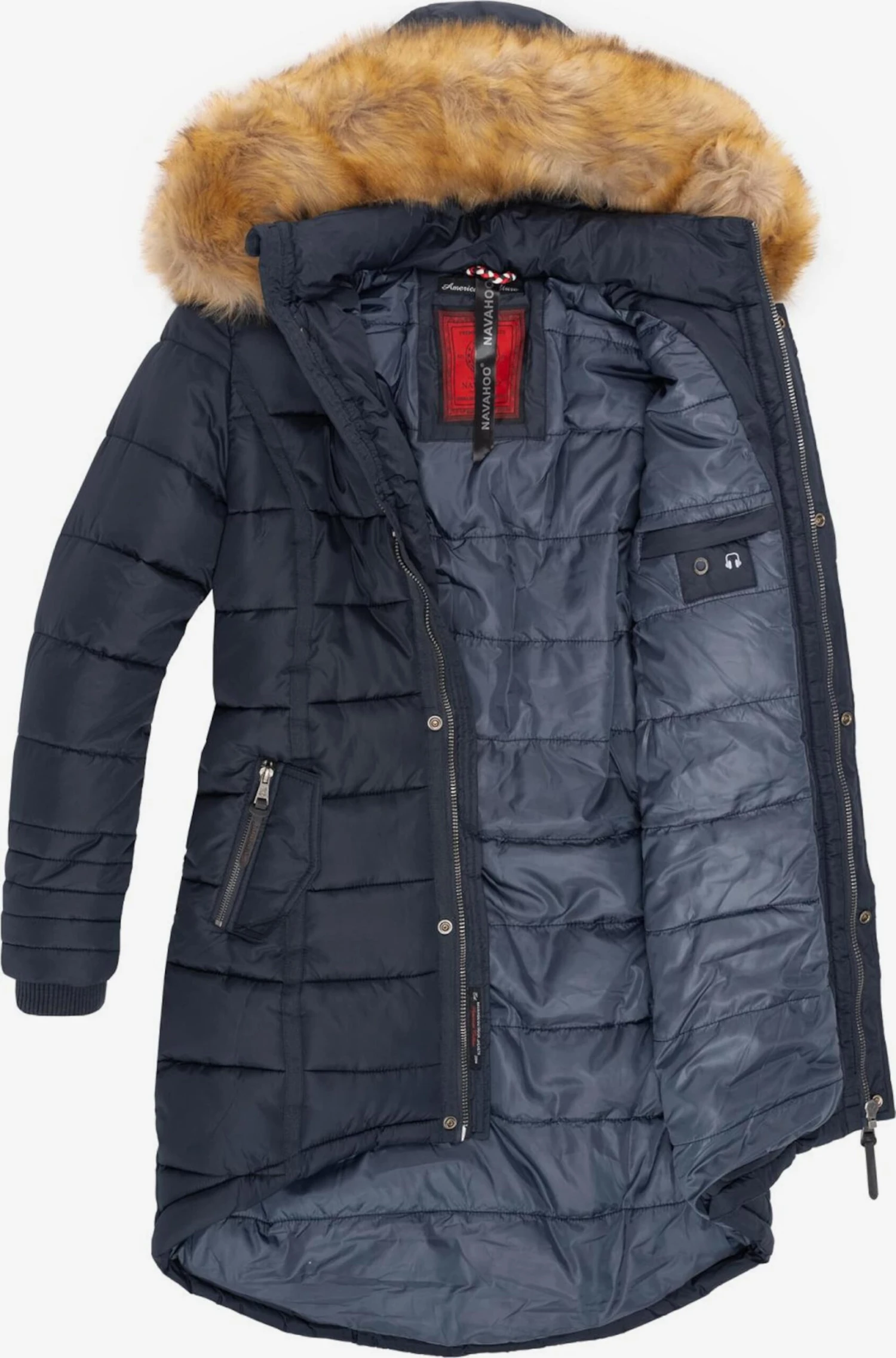 Navahoo Manteaux Dhiver Manteau D’hiver Papaya Femme Bleu Foncé 7 Navahoo Manteaux Dhiver Manteau D’hiver Papaya Femme Bleu Foncé - Image 5