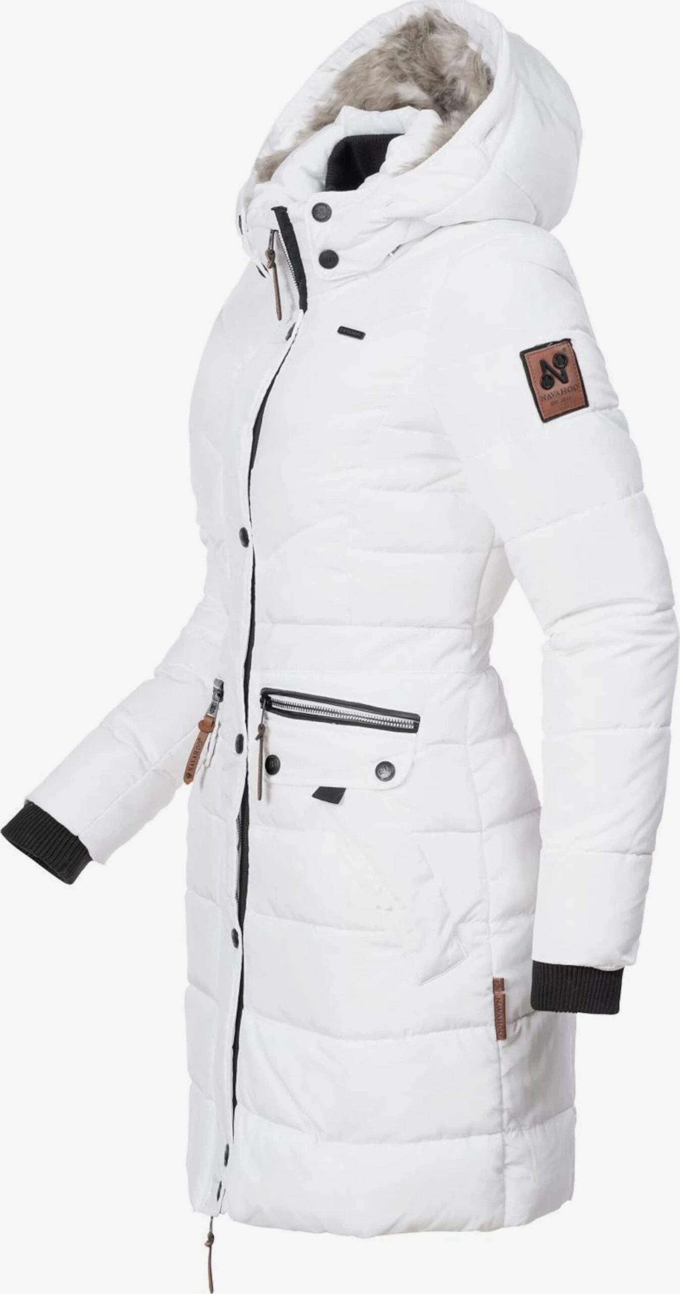 Navahoo Manteaux Dhiver Manteau D’hiver Paula Femme Blanc 6 Navahoo Manteaux Dhiver Manteau D’hiver Paula Femme Blanc - Image 4