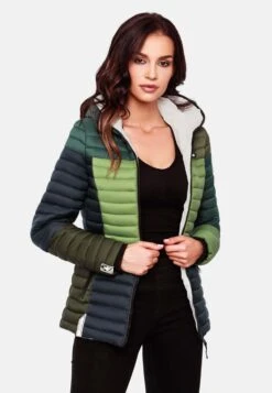Navahoo Vestes De Mi-saison Veste Mi-saison Multikulti Femme Vert -Navahoo Soldes d18fff12b6b86e13bc9d8468f6fcaa04