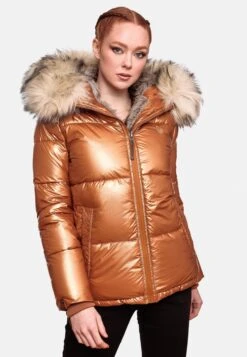 Navahoo Vestes Dhiver Veste D’hiver Tikunaa Femme Marron -Navahoo Soldes d54cf98d993a84865520bd2968363c79