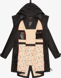 Navahoo Manteaux De Pluie Manteau Mi-saison Schötchen Femme Noir -Navahoo Soldes d99ed1dbc0508e40dc76d1a807098737