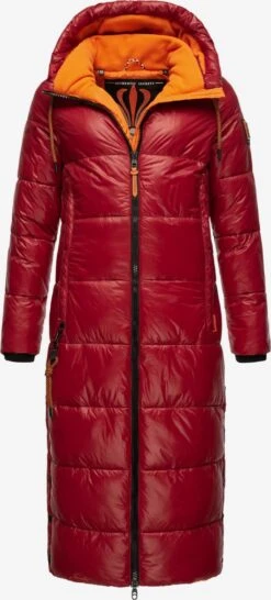 Navahoo Manteaux Dhiver Manteau D’hiver Femme Rouge -Navahoo Soldes daa56057acf9b61df8cbebbc2da84c12
