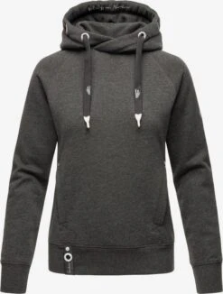 Navahoo Sweats à Capuche Sweat-shirt Liebesmäuschen Femme Gris Foncé