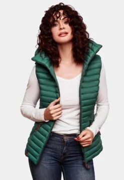 Navahoo Vestes Sans Manches Gilet Shadaa Femme Vert Foncé -Navahoo Soldes dec03847265357801f7256d61ef7716b