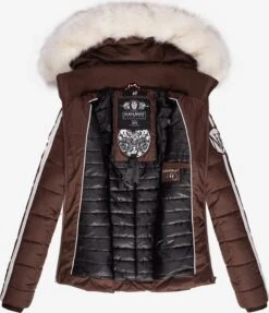 Navahoo Vestes Dhiver Veste D’hiver Khingaas Femme Marron Châtaigne -Navahoo Soldes e947e3f8d23b213311b161b3dff7e375