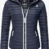 Navahoo Vestes De Mi-saison Veste Mi-saison Femme Bleu Marine -Navahoo Soldes ea7b6d2606be0afcf6770fd7a1a0b239