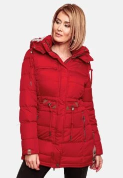 Navahoo Manteaux Dhiver Manteau D’hiver Dalie Femme Rouge -Navahoo Soldes ec7b75d5e029b556f6406e86e5d64e03