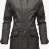 Navahoo Manteaux De Pluie Manteau Mi-saison Schötchen Femme Anthracite -Navahoo Soldes ed31bff72a250a00f0999a0357c338c7