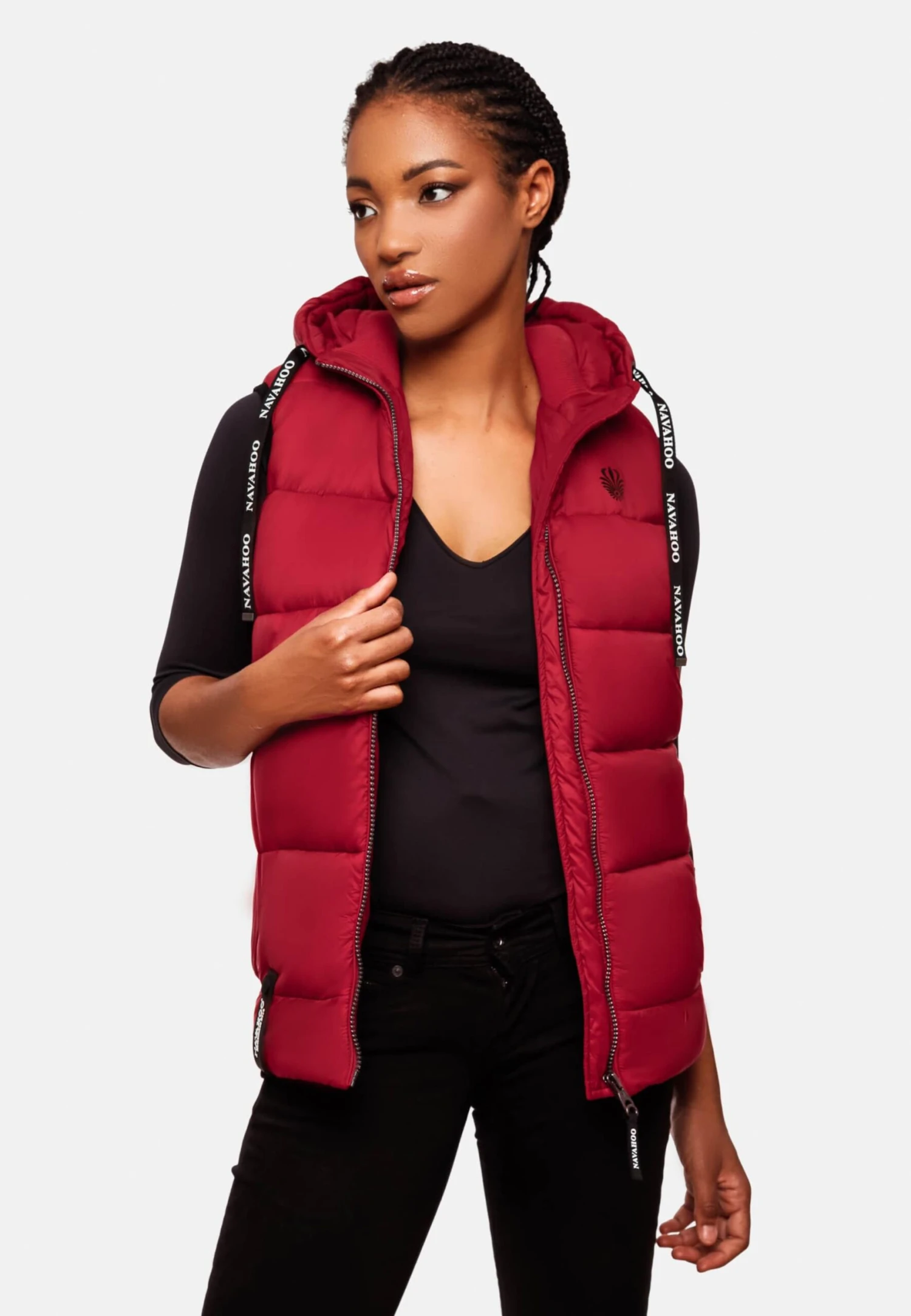 Navahoo Vestes Sans Manches Gilet Kassidy Femme Rouge Rouille 9 Navahoo Vestes Sans Manches Gilet Kassidy Femme Rouge Rouille - Image 7