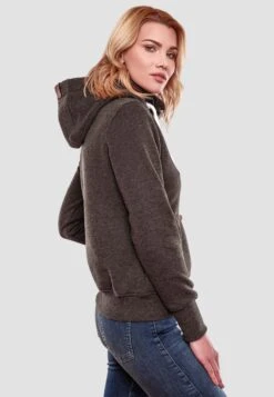 Navahoo Sweats à Capuche Sweat-shirt Raniaa Femme Gris Foncé -Navahoo Soldes f0c29dd350955754b5b810f7bbffdedd