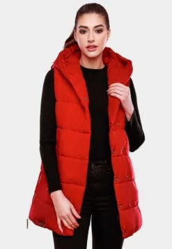 Navahoo Vestes Sans Manches Gilet Madilynaa Femme Rouge Feu -Navahoo Soldes f2de54af438c02a9ee69b34661444a29