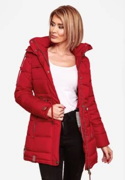 Navahoo Manteaux Dhiver Manteau D’hiver Dalie Femme Rouge -Navahoo Soldes f3b23ff2fb80cccc03b2562b59f786b3