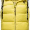 Navahoo Vestes Sans Manches Gilet Kassidy Femme Jaune -Navahoo Soldes faffea72bc647bc284415f1f02c90206